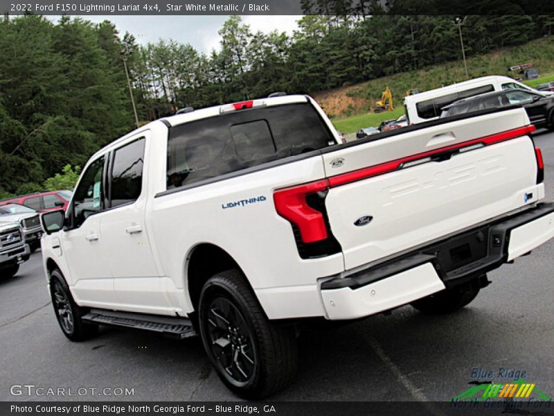Star White Metallic / Black 2022 Ford F150 Lightning Lariat 4x4
