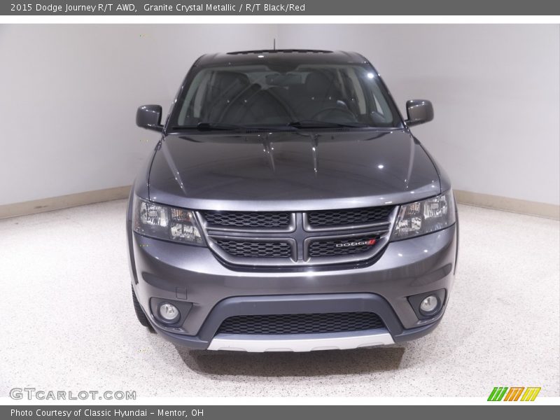 Granite Crystal Metallic / R/T Black/Red 2015 Dodge Journey R/T AWD