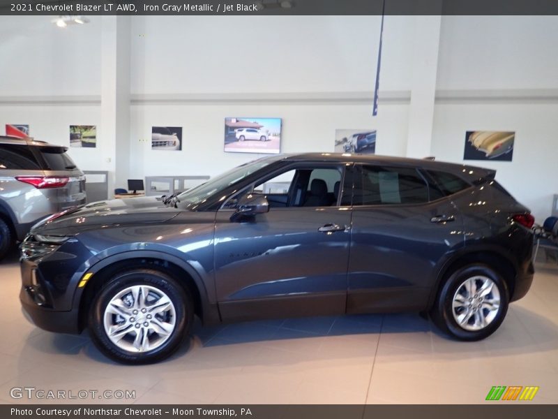 Iron Gray Metallic / Jet Black 2021 Chevrolet Blazer LT AWD