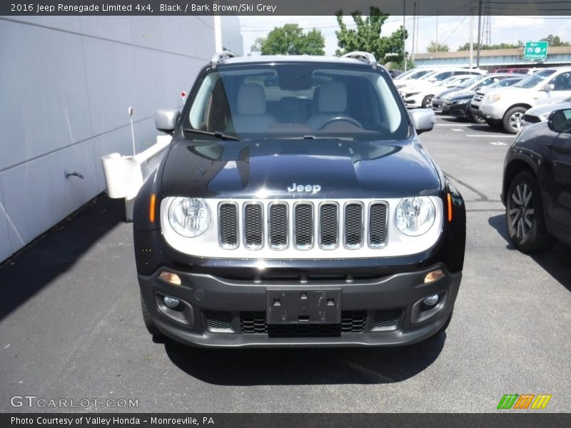 Black / Bark Brown/Ski Grey 2016 Jeep Renegade Limited 4x4