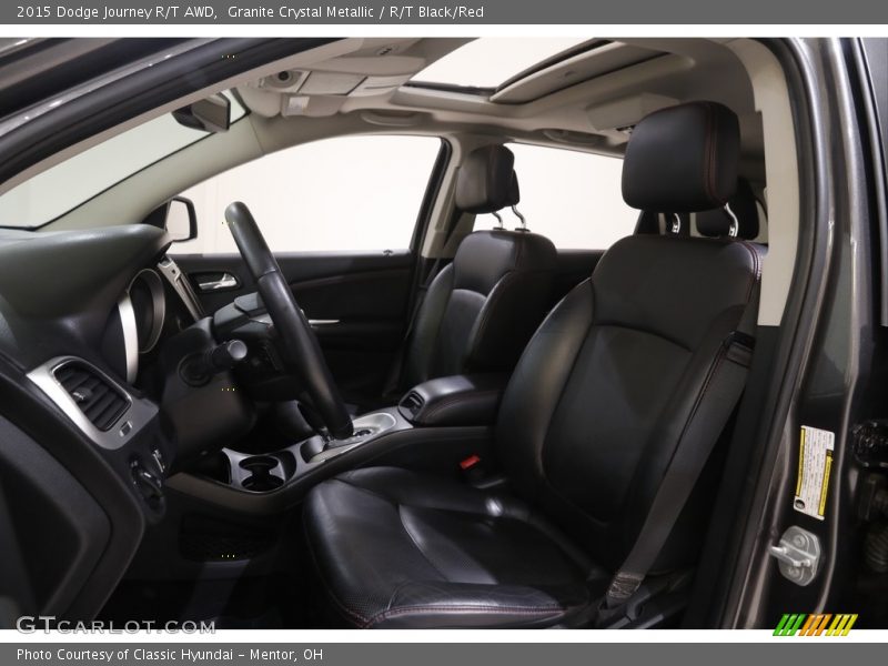 Granite Crystal Metallic / R/T Black/Red 2015 Dodge Journey R/T AWD