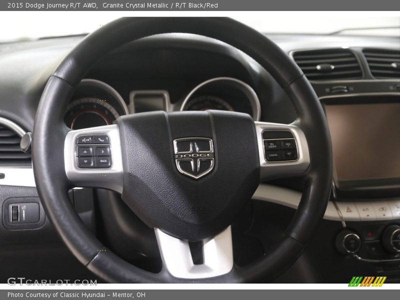 Granite Crystal Metallic / R/T Black/Red 2015 Dodge Journey R/T AWD