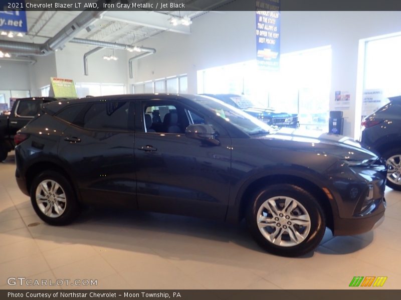 Iron Gray Metallic / Jet Black 2021 Chevrolet Blazer LT AWD