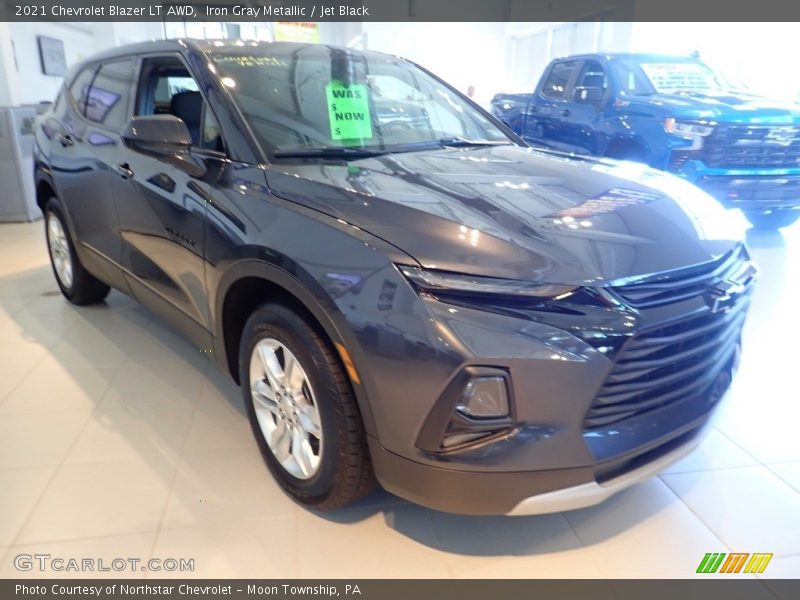 Iron Gray Metallic / Jet Black 2021 Chevrolet Blazer LT AWD