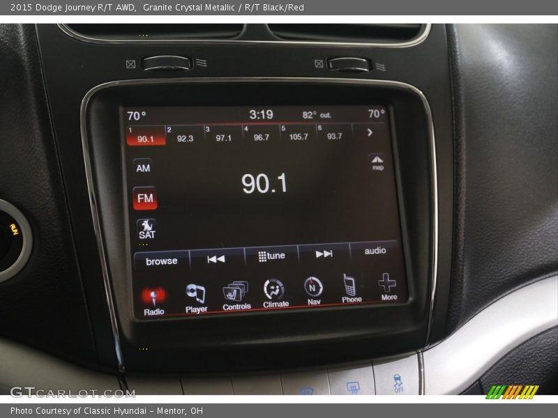 Granite Crystal Metallic / R/T Black/Red 2015 Dodge Journey R/T AWD