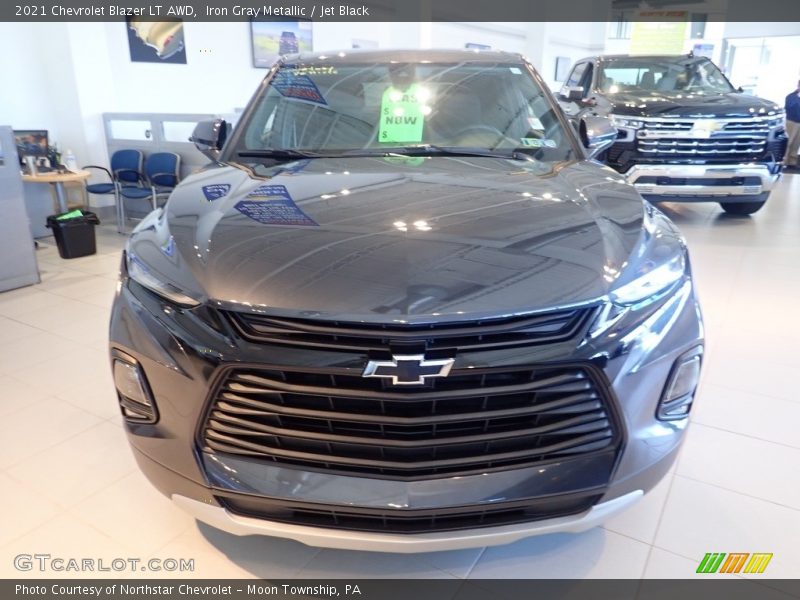Iron Gray Metallic / Jet Black 2021 Chevrolet Blazer LT AWD