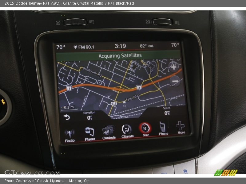 Granite Crystal Metallic / R/T Black/Red 2015 Dodge Journey R/T AWD