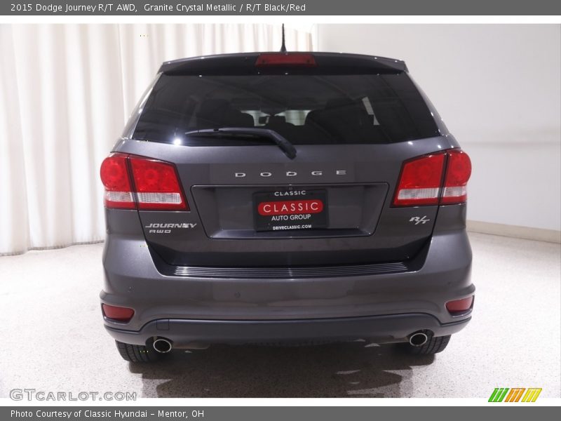 Granite Crystal Metallic / R/T Black/Red 2015 Dodge Journey R/T AWD