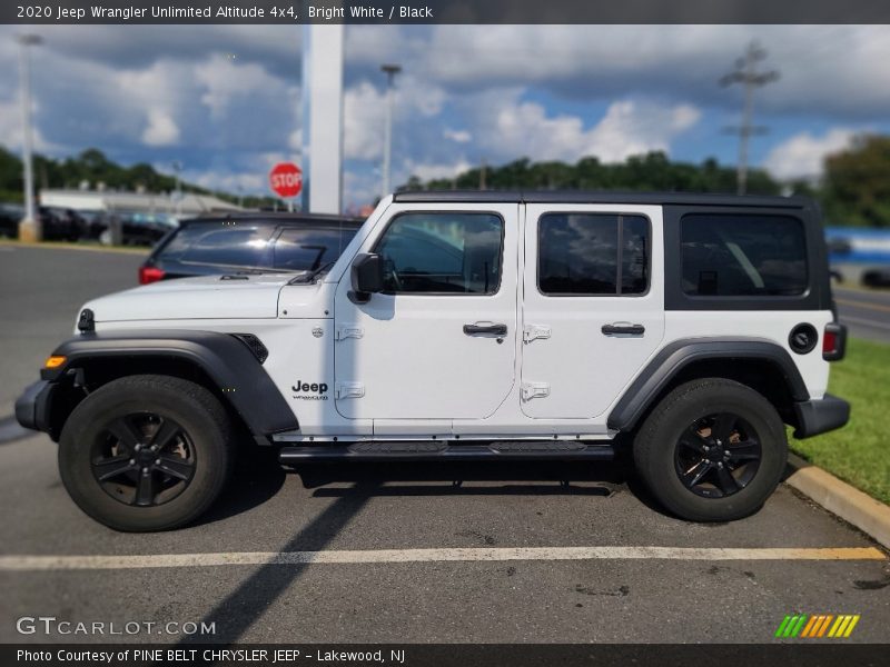 Bright White / Black 2020 Jeep Wrangler Unlimited Altitude 4x4