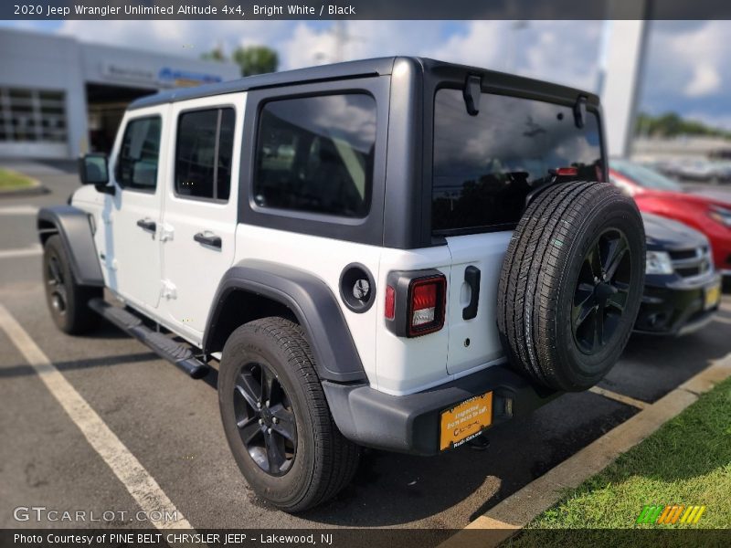 Bright White / Black 2020 Jeep Wrangler Unlimited Altitude 4x4