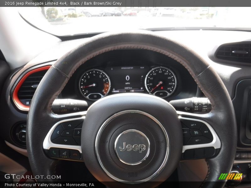 Black / Bark Brown/Ski Grey 2016 Jeep Renegade Limited 4x4