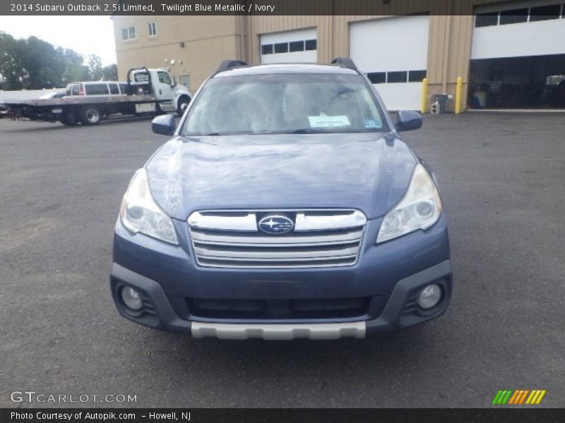 Twilight Blue Metallic / Ivory 2014 Subaru Outback 2.5i Limited