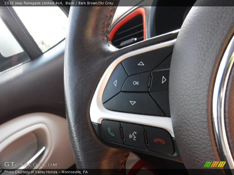 Black / Bark Brown/Ski Grey 2016 Jeep Renegade Limited 4x4