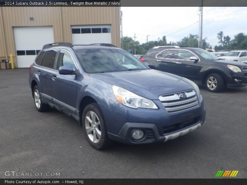 Twilight Blue Metallic / Ivory 2014 Subaru Outback 2.5i Limited