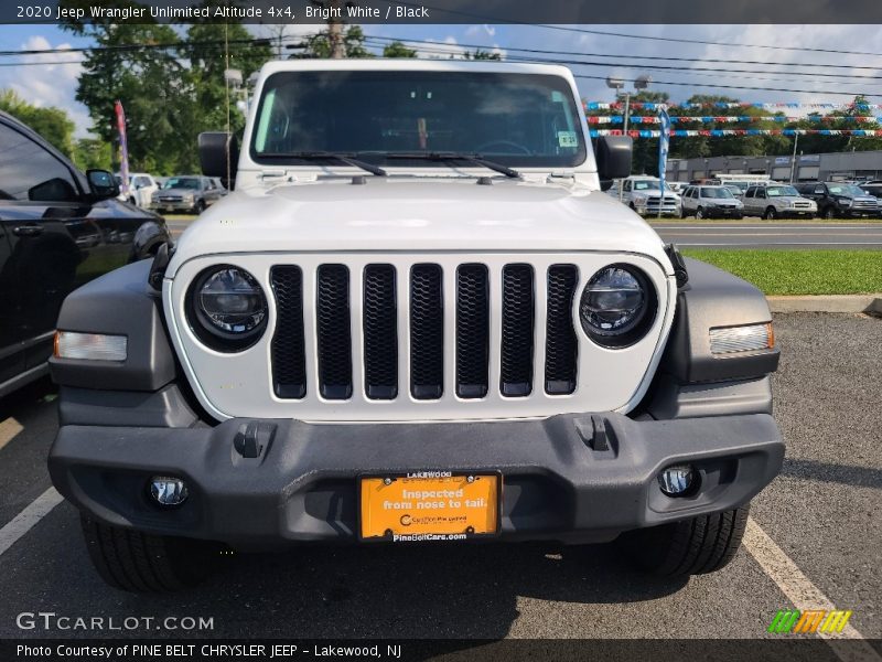 Bright White / Black 2020 Jeep Wrangler Unlimited Altitude 4x4