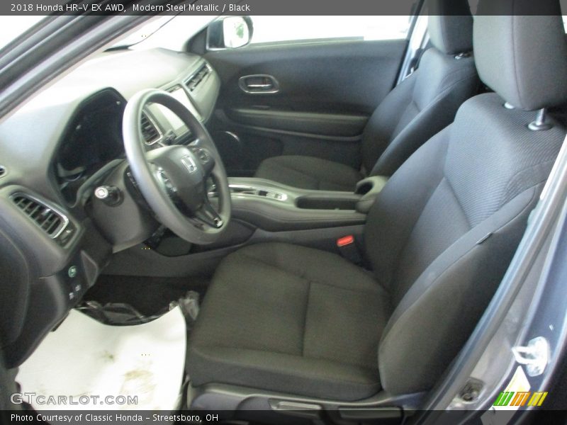 Modern Steel Metallic / Black 2018 Honda HR-V EX AWD