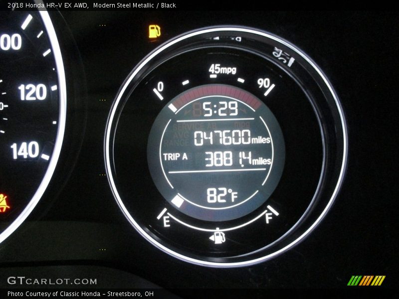 Modern Steel Metallic / Black 2018 Honda HR-V EX AWD