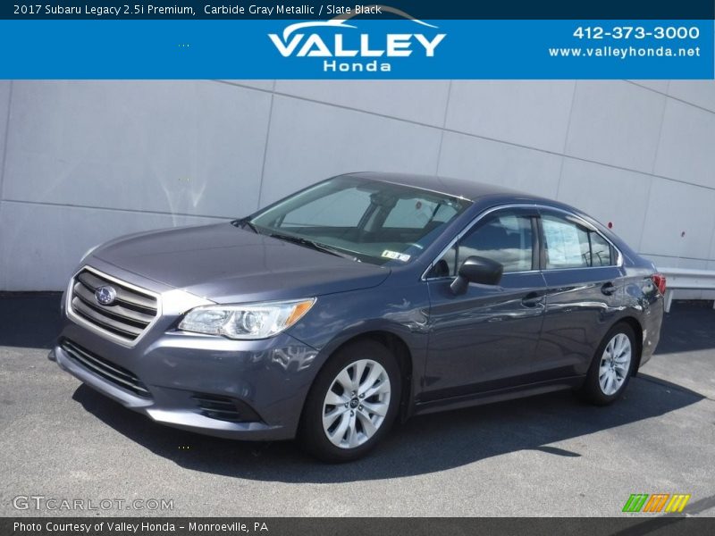 Carbide Gray Metallic / Slate Black 2017 Subaru Legacy 2.5i Premium