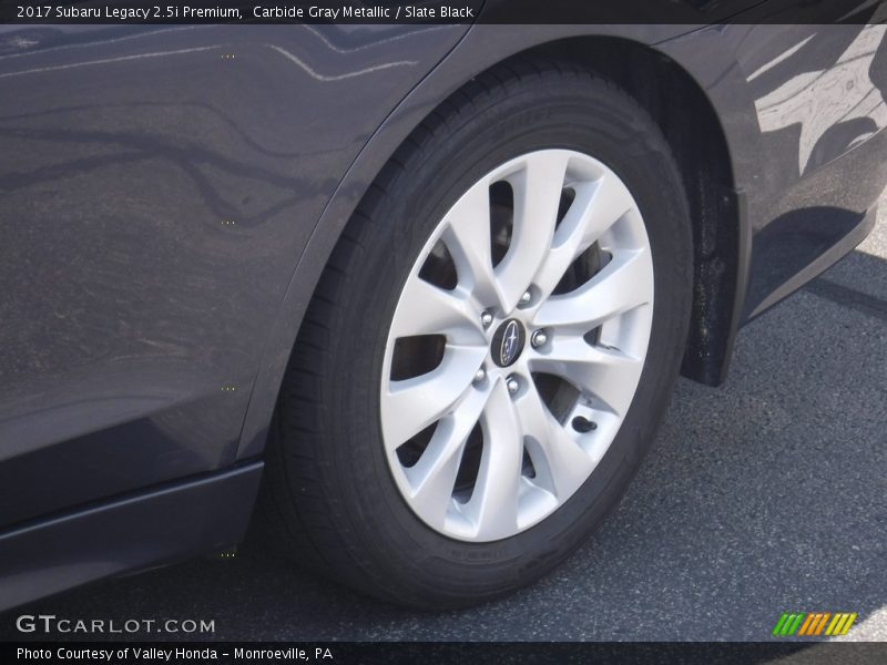 Carbide Gray Metallic / Slate Black 2017 Subaru Legacy 2.5i Premium