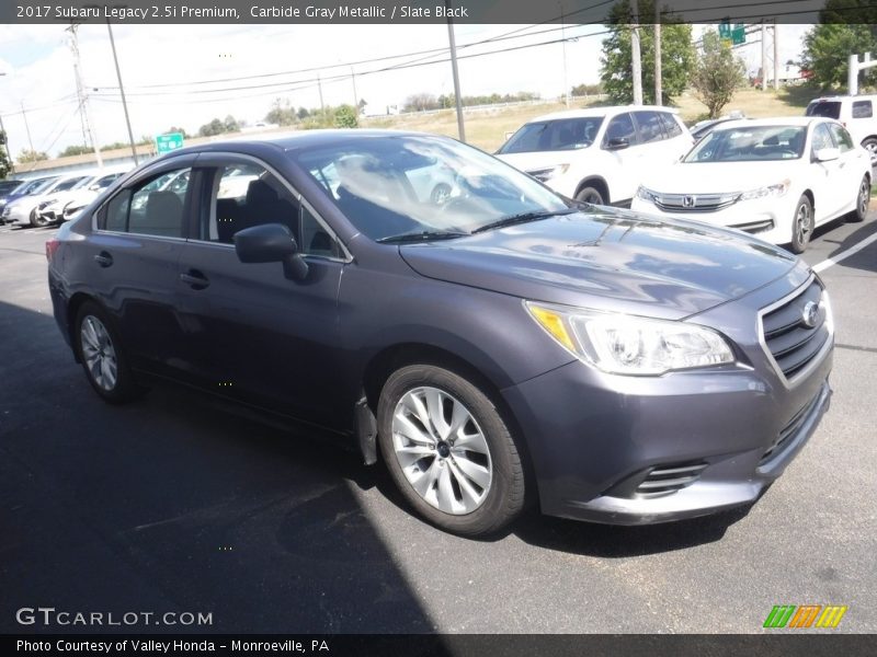 Carbide Gray Metallic / Slate Black 2017 Subaru Legacy 2.5i Premium