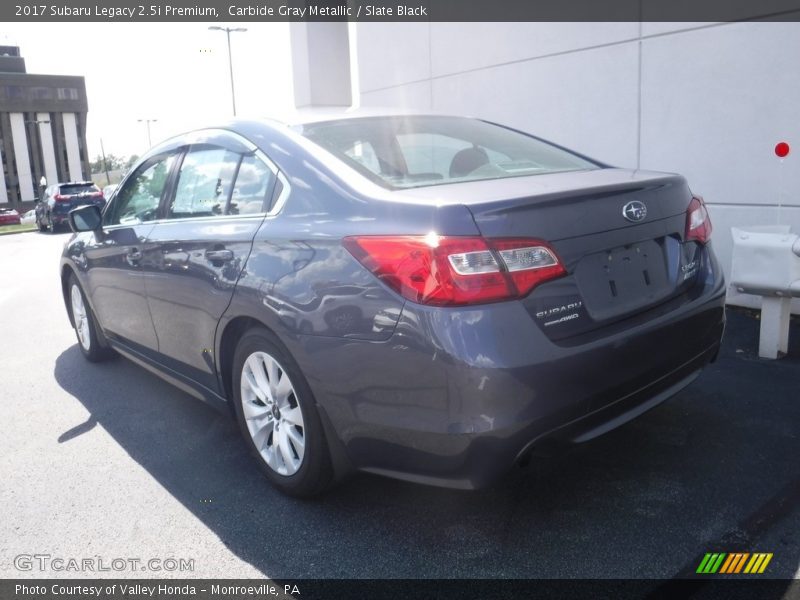 Carbide Gray Metallic / Slate Black 2017 Subaru Legacy 2.5i Premium