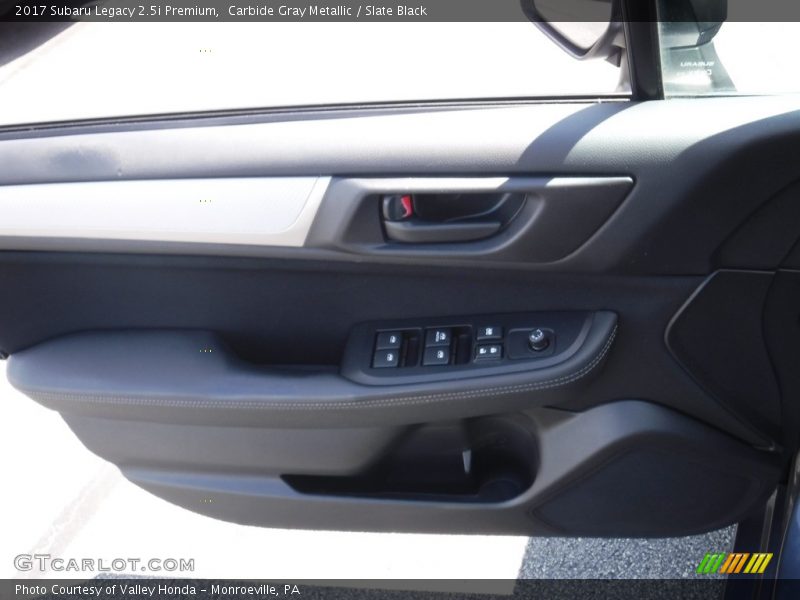 Carbide Gray Metallic / Slate Black 2017 Subaru Legacy 2.5i Premium
