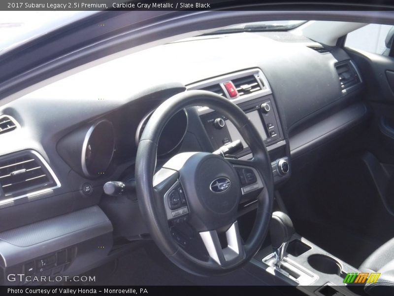 Carbide Gray Metallic / Slate Black 2017 Subaru Legacy 2.5i Premium