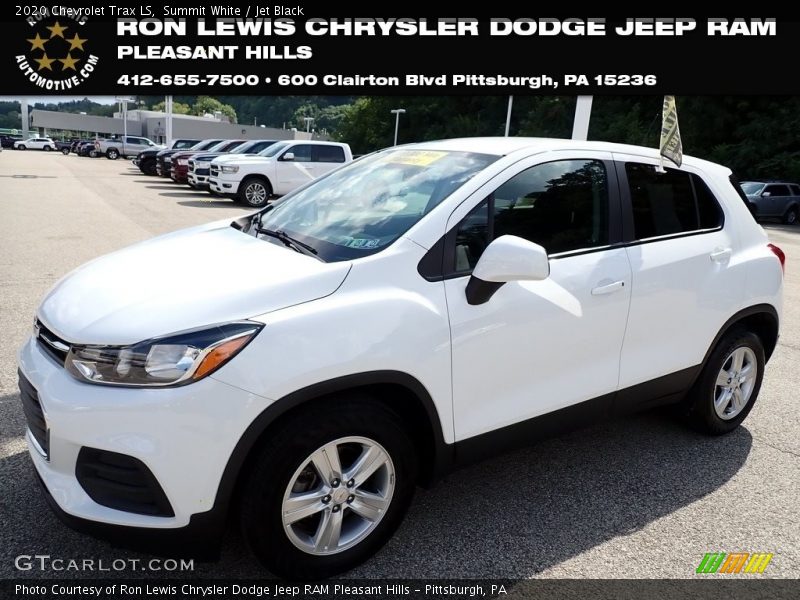 Summit White / Jet Black 2020 Chevrolet Trax LS