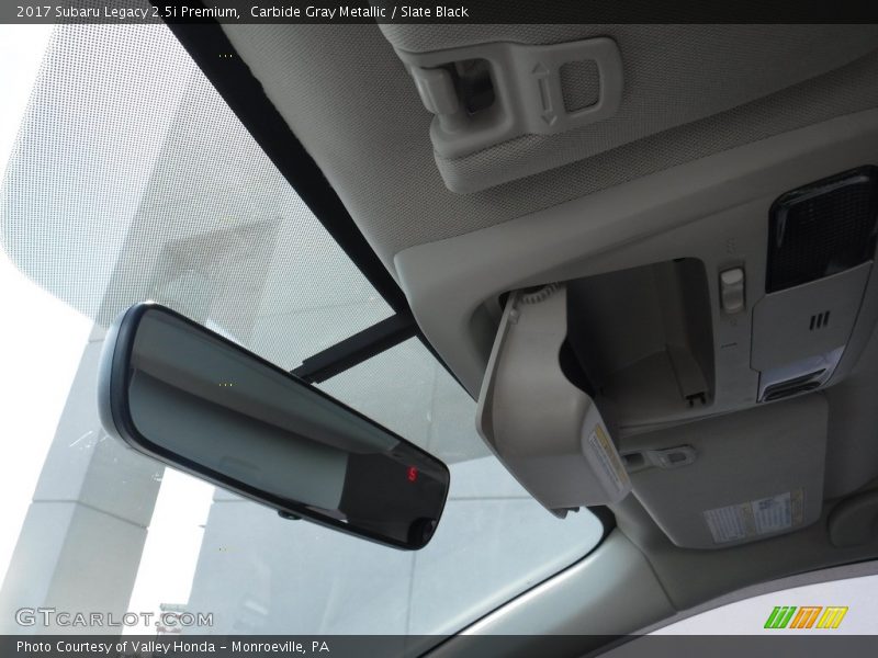 Carbide Gray Metallic / Slate Black 2017 Subaru Legacy 2.5i Premium