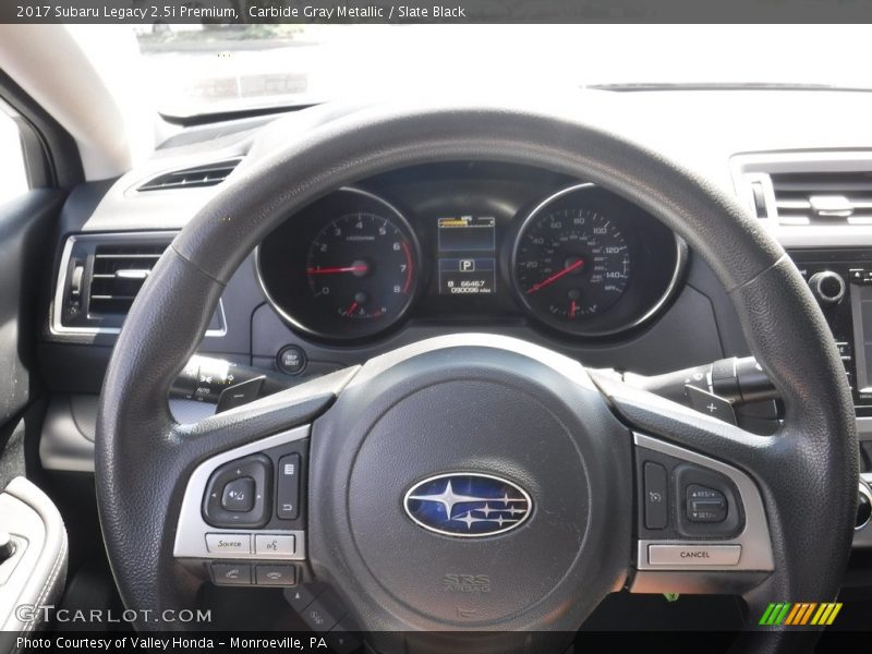 Carbide Gray Metallic / Slate Black 2017 Subaru Legacy 2.5i Premium