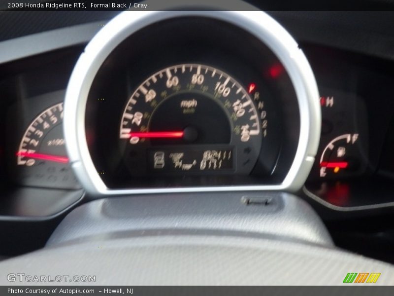 Formal Black / Gray 2008 Honda Ridgeline RTS