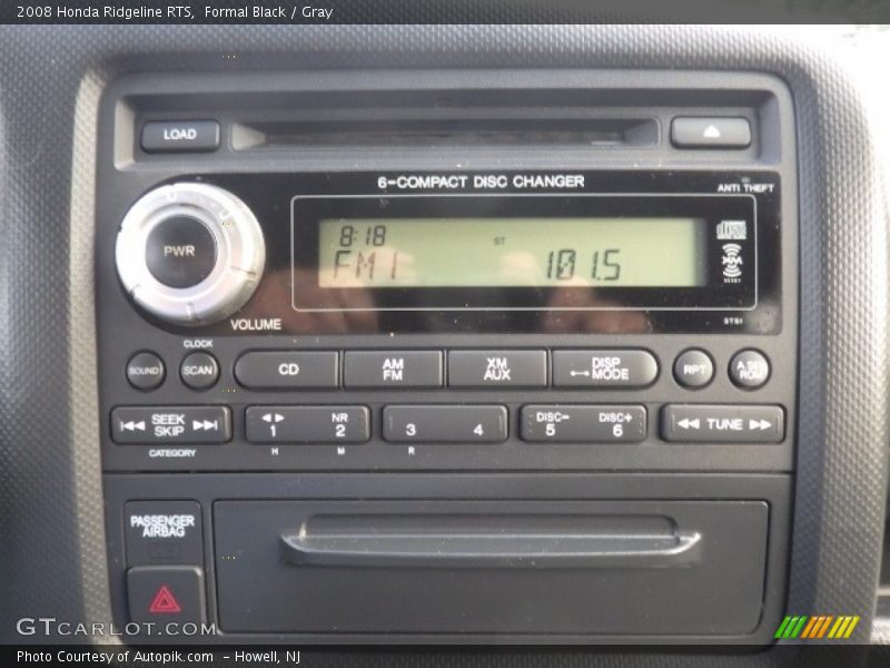 Formal Black / Gray 2008 Honda Ridgeline RTS
