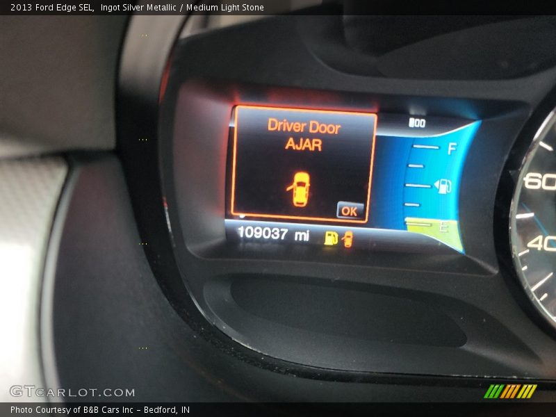 Ingot Silver Metallic / Medium Light Stone 2013 Ford Edge SEL