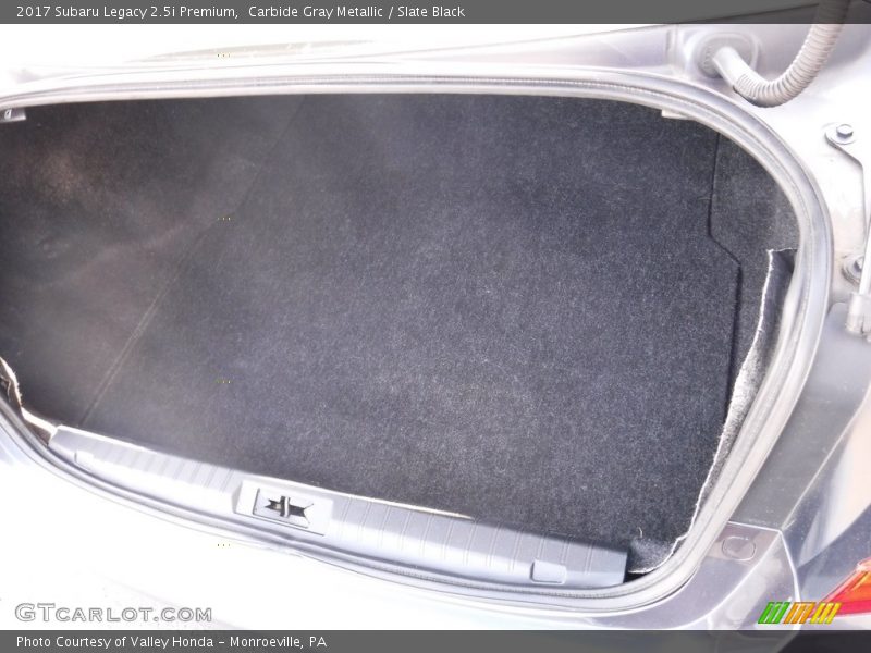 Carbide Gray Metallic / Slate Black 2017 Subaru Legacy 2.5i Premium