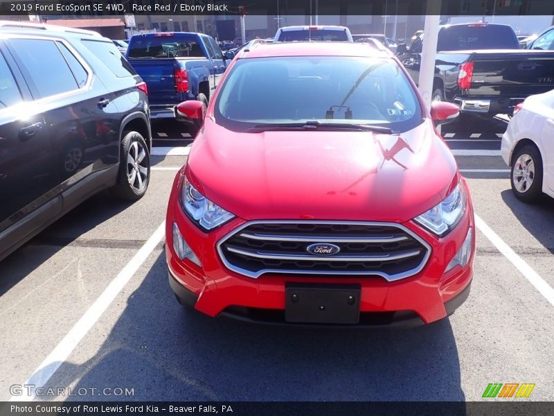 Race Red / Ebony Black 2019 Ford EcoSport SE 4WD