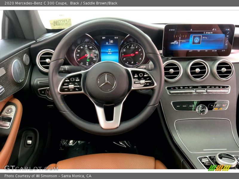 Black / Saddle Brown/Black 2020 Mercedes-Benz C 300 Coupe