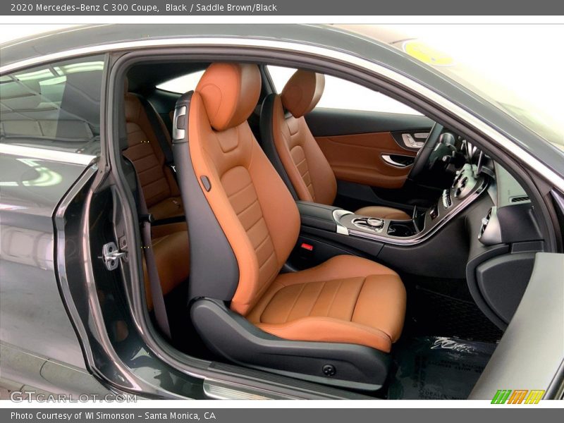 Black / Saddle Brown/Black 2020 Mercedes-Benz C 300 Coupe