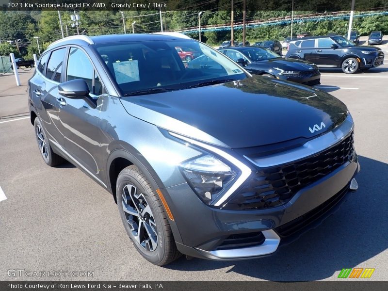 Gravity Gray / Black 2023 Kia Sportage Hybrid EX AWD