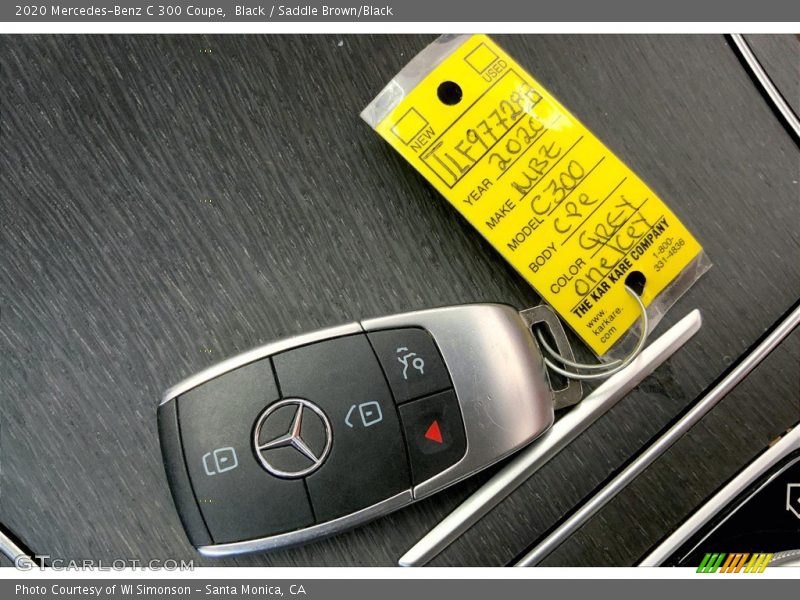 Black / Saddle Brown/Black 2020 Mercedes-Benz C 300 Coupe
