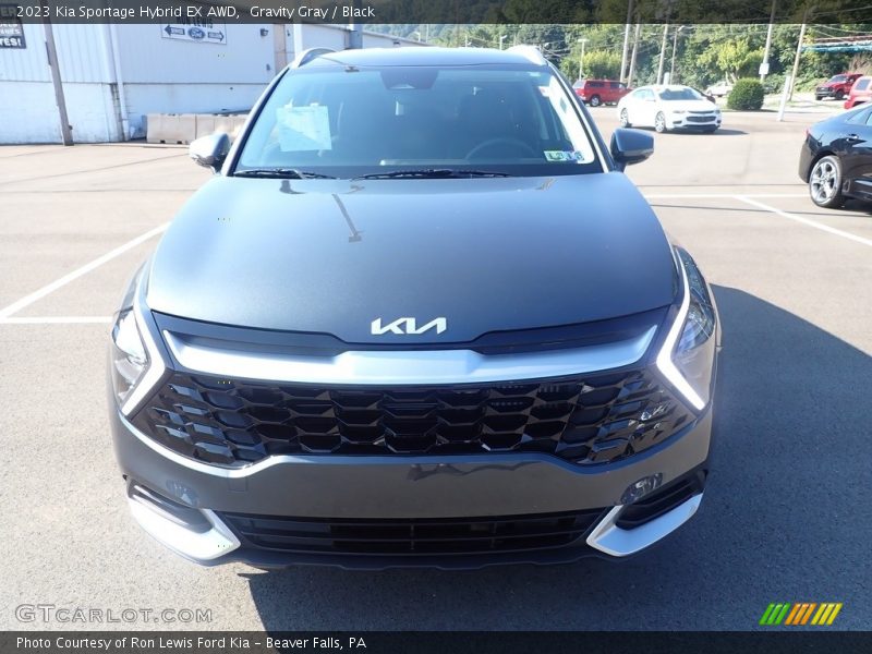 Gravity Gray / Black 2023 Kia Sportage Hybrid EX AWD