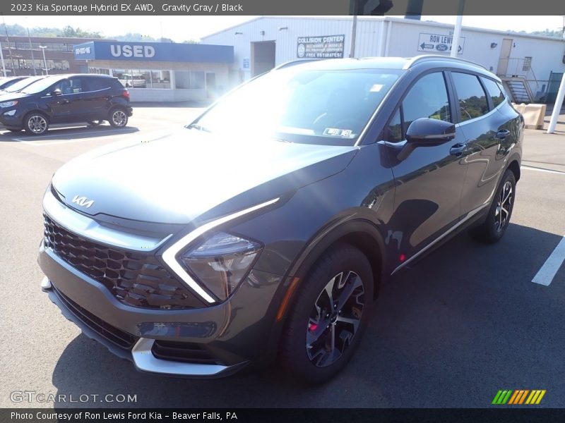 Gravity Gray / Black 2023 Kia Sportage Hybrid EX AWD