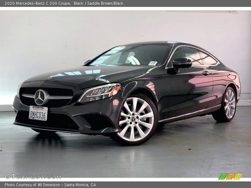 Black / Saddle Brown/Black 2020 Mercedes-Benz C 300 Coupe