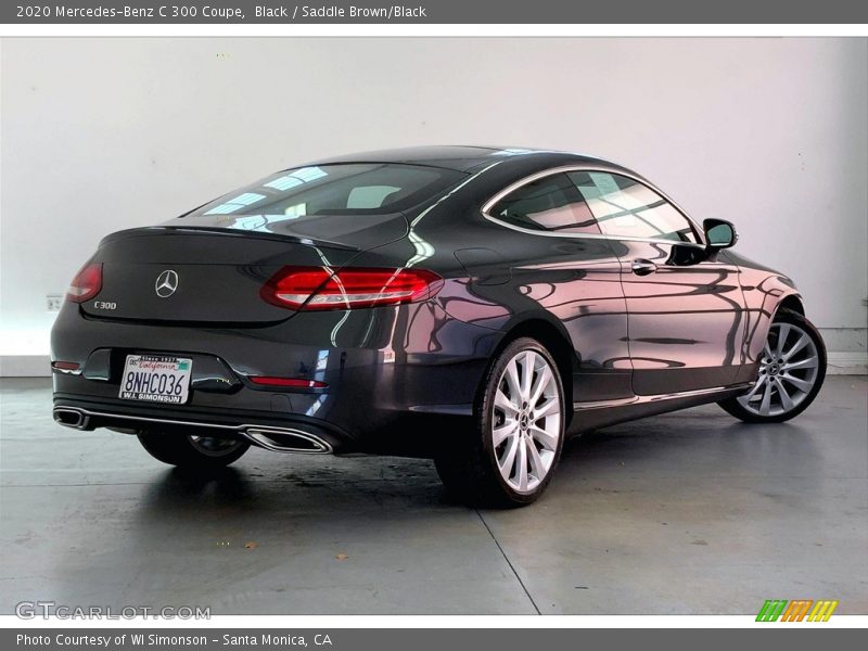 Black / Saddle Brown/Black 2020 Mercedes-Benz C 300 Coupe