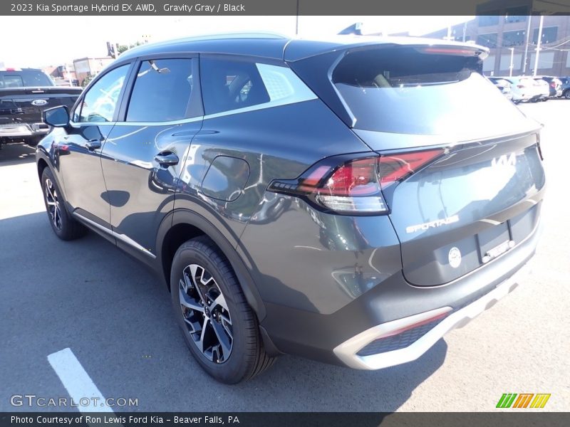 Gravity Gray / Black 2023 Kia Sportage Hybrid EX AWD