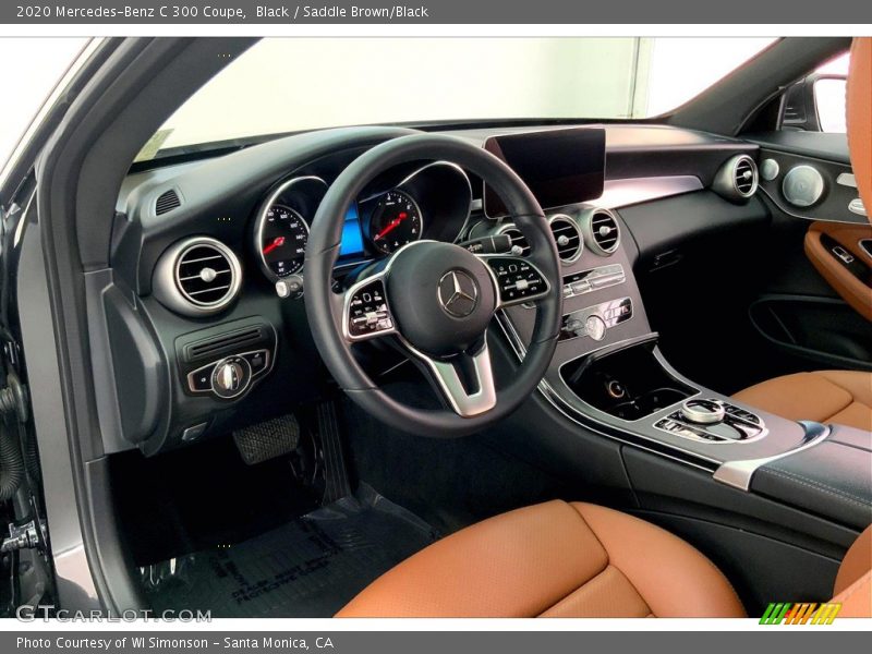 Black / Saddle Brown/Black 2020 Mercedes-Benz C 300 Coupe