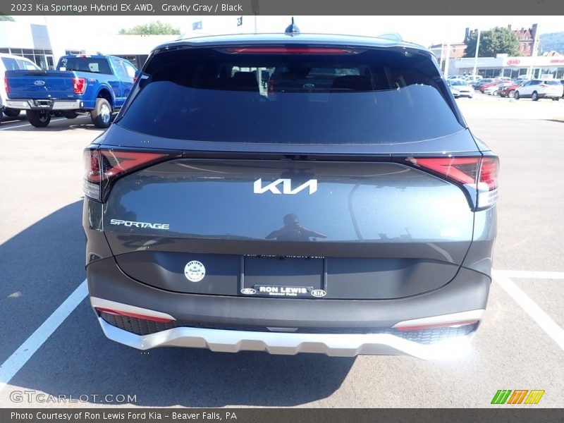 Gravity Gray / Black 2023 Kia Sportage Hybrid EX AWD