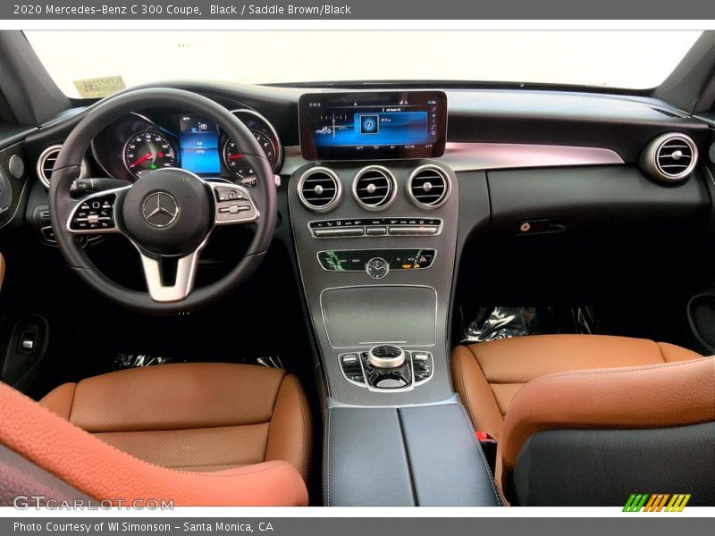 Black / Saddle Brown/Black 2020 Mercedes-Benz C 300 Coupe