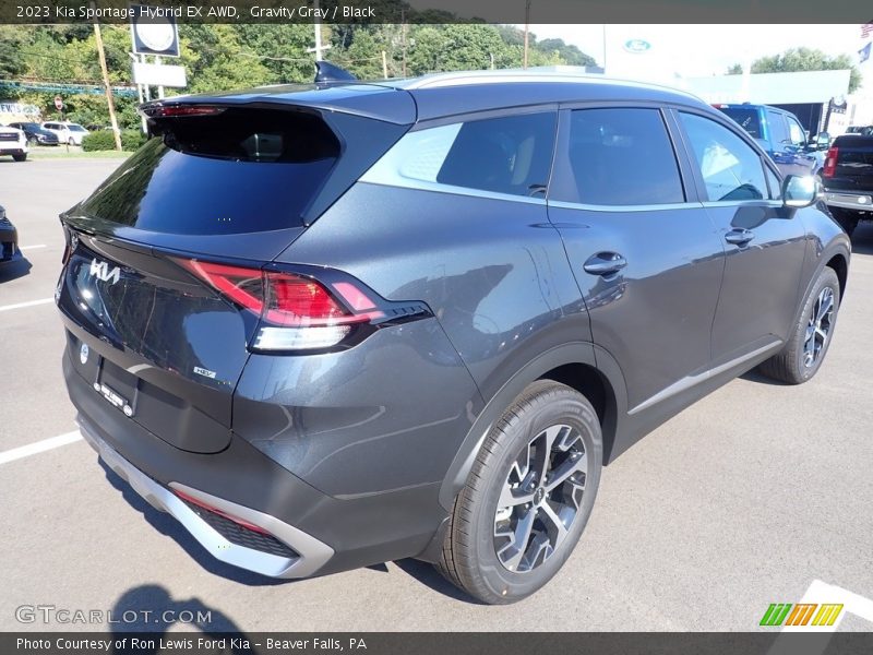 Gravity Gray / Black 2023 Kia Sportage Hybrid EX AWD