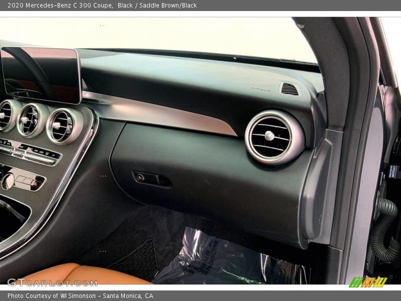 Black / Saddle Brown/Black 2020 Mercedes-Benz C 300 Coupe