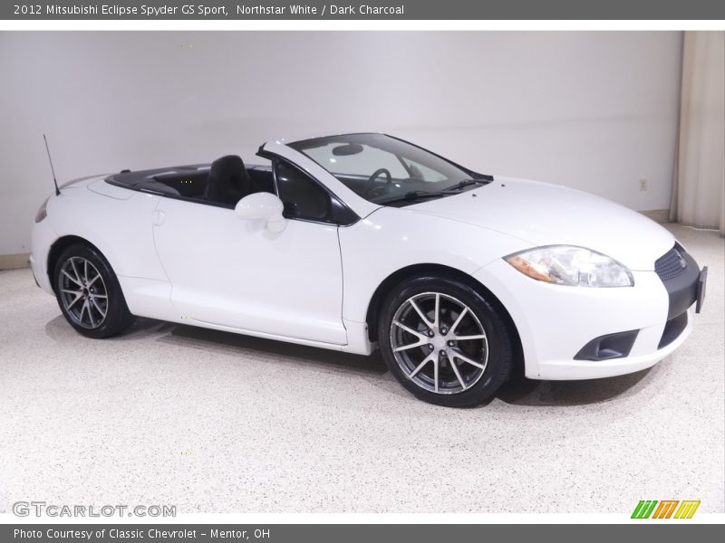 Northstar White / Dark Charcoal 2012 Mitsubishi Eclipse Spyder GS Sport